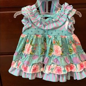 Boutique outfit with shorts and matching headband